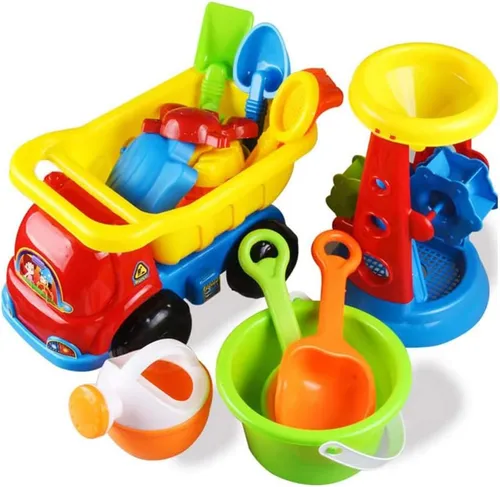 Set Juego Juguete Playa Para Niños Molino De Arena