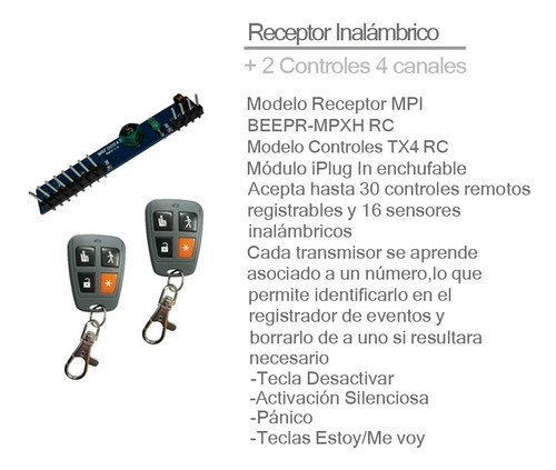 Imagen 8 de 10 de Kit Alarma Inalambrica X28 Domiciliaria Llamador