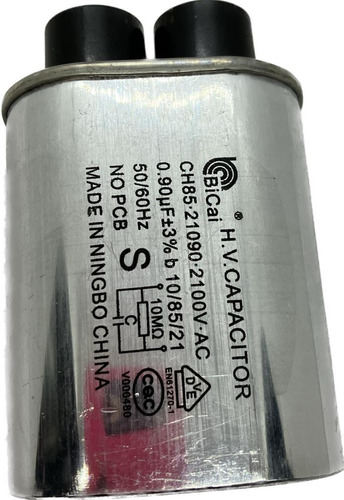 Capacitor Para Microondas 0.90 X 2100 Wv Cp 612