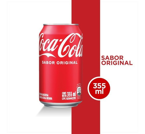 Refresco Coca - Cola Sabor Original Lata 355ml 9 Unidades.