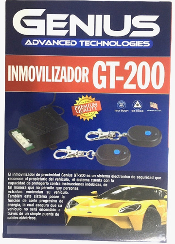 Cortacorriente/inmobilizad/antiatraco Genius Gt 200 Original