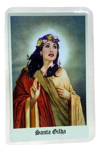 Estampita Santo Plastificado - Santa Gilda