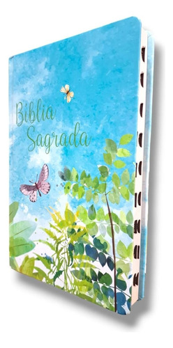 Biblia Sagrada Nova Versão Internacional: Borboleta Nas Flores, De Cristãos Nova Versão. Capa Dura Editorial Plenitude, Capa Dura Em Português, 2024