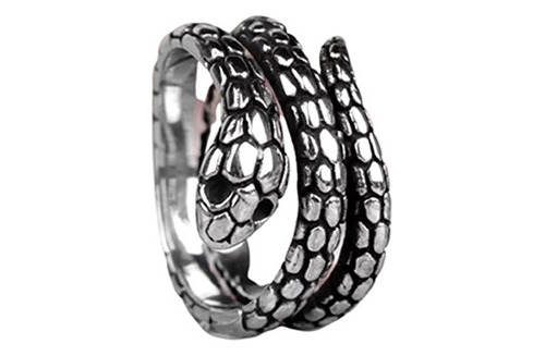 Anillo Serpiente, Acero Inoxidable, Unisex