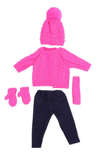 Traje De Muñeca Para Bebé, Ropa, Suéter, Pantalones, Sombrer