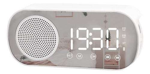 Despertador Digital Led Con Radio Fm Y Altavoz Bluetooth,