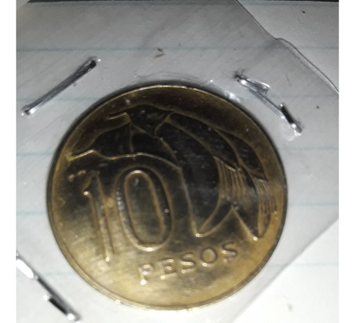 Moneda 10 Pesos Uruguay 1968 Km 51