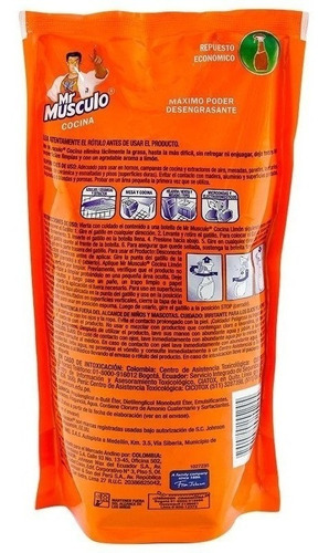 Imagen 2 de 5 de Oferta Del Dia Desengrasante Doypack Mr. Músculo 500ml Techn