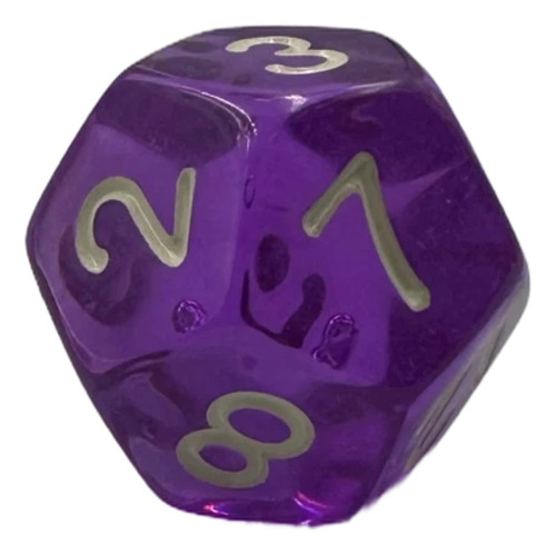 Dados 7 Unidades Colores Juegos Rol Y Mesa Color Morado