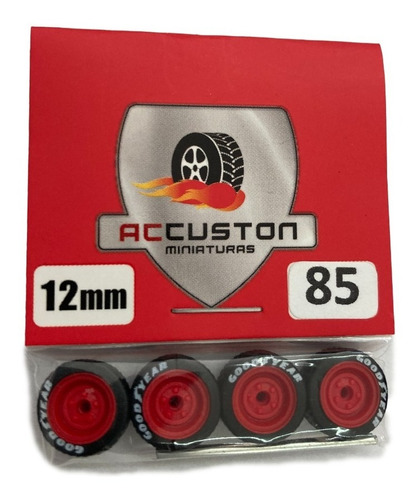 Rodas P/ Customização Ac Custon 85 - 12mm - Escala 1/64