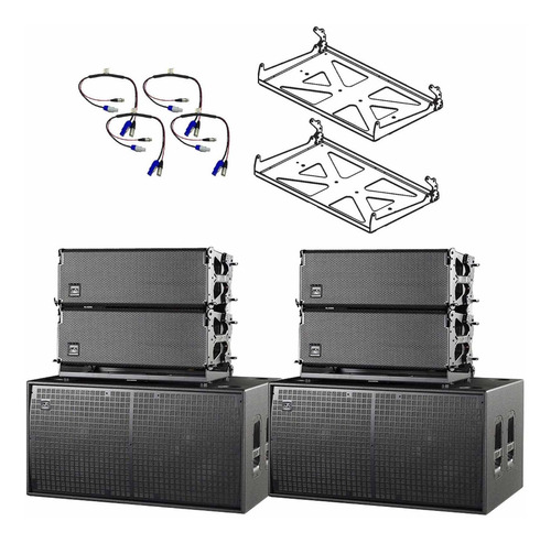 Sistema Lineal Das Event 210a Paquete De 4 Bafles 2 Subs