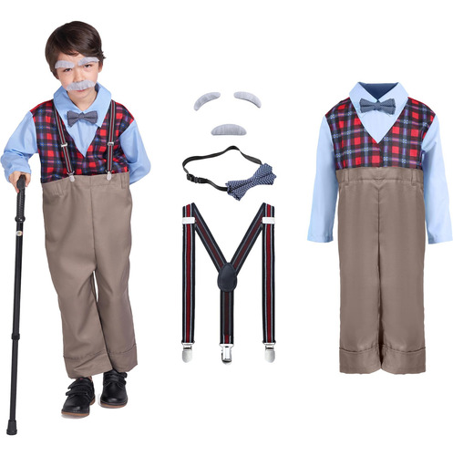 Disfraz De Anciano Para Niños Rabtero, Disfraz De 100 Días D