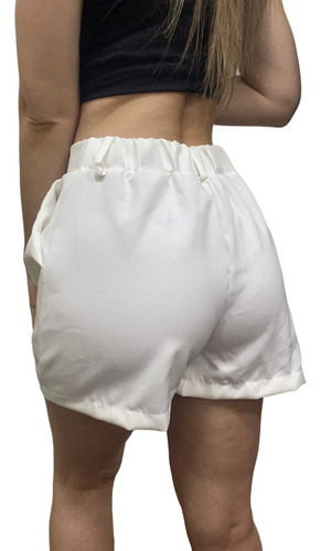 Short Mujer Sastrero Con Elastico Mujer De Vestir