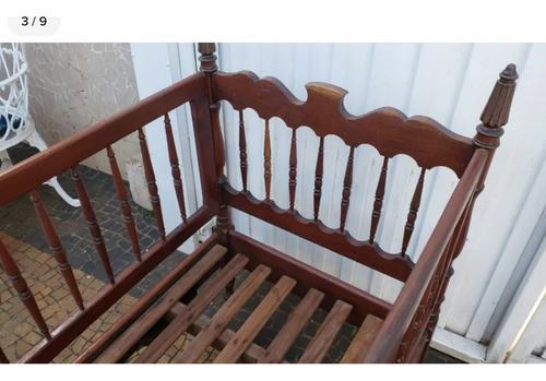 Berço Antigo Em Madeira Antiguidade Lindo Não Envio (Usado)