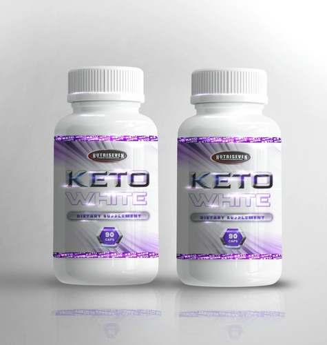 Keto White 90 Cap X 2 Frascos 180 Cap Baja De Peso Adelgaza!