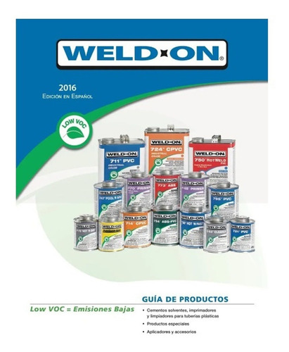 Pegamento Tuberia Pvc 1/2 Litro Weld-on 725 Wet'r Dry Azul