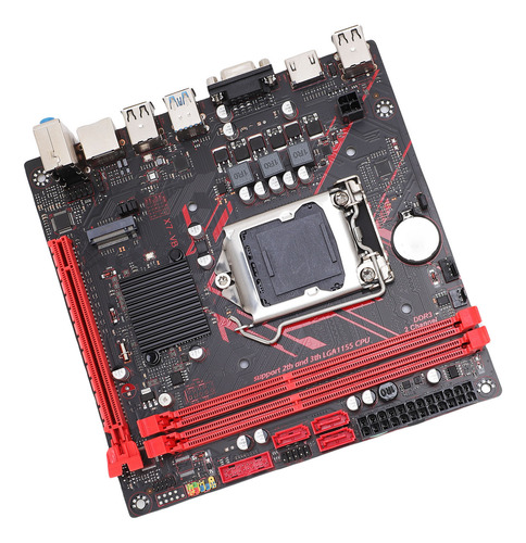 Placa Madre Itx B75 Mining Para Lga1155, 6 Gbps, 2 X Ddr3, 3