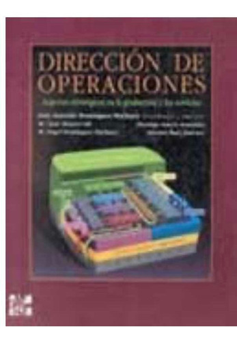 Direccion De Operaciones Machuca Dominguez Libro Nuevo
