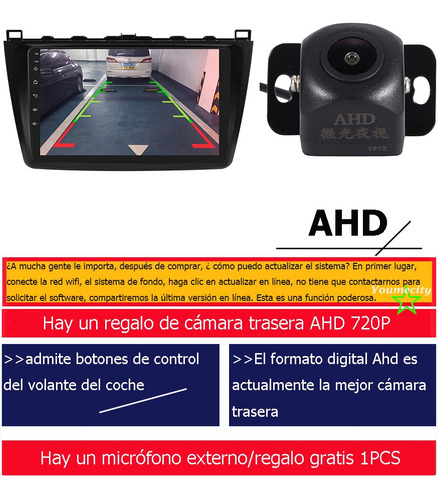Estéreo Android Carplay Auto Para Mazda 6 Mazda6 2007-2012