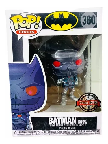 Figurine Funko POP Batman 360 Murder Machine - Collector 9.5 Cm - Boîte Fenêtrée - Cadeau Fans DC - 8