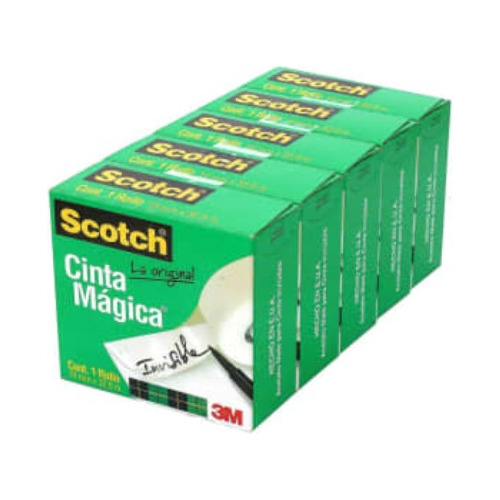 Cinta Mágica Scotch 3m 5 Pzas