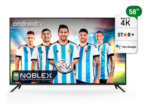 Imagen 3 de 3 de Smart Tv Noblex Db58x7500 58 Led 4k Android Tv