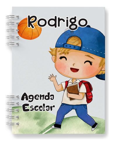 Agenda Escolar Niño - Libreta De Notas - Personalizado