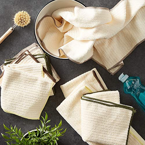 Juego De 8 Toallas De Cocina Y Microfibra Absorbentes