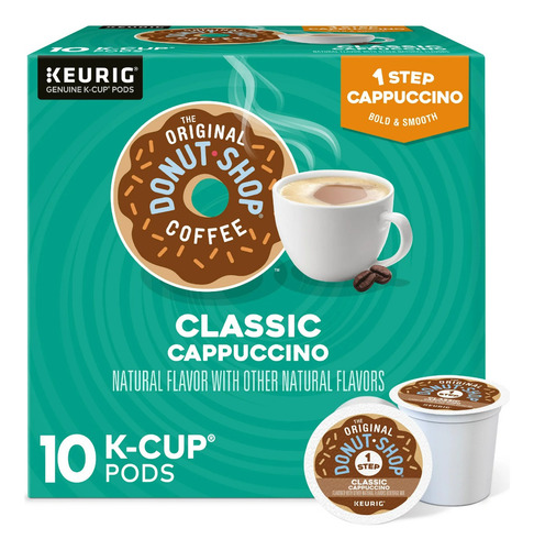 The Original Donut Shop Coffee 10 K-cups Classic Cappuccino