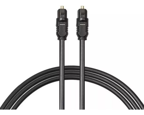 Bo De Áudio Óptico Digitl 2 Metros Toslink 2m Plug Gold