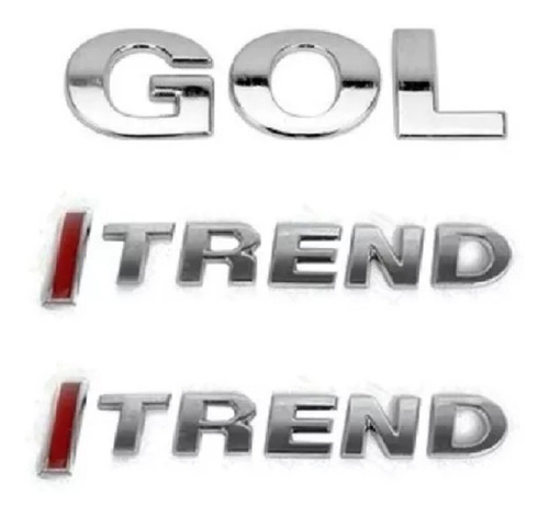 Kit Emblemas Gol Itrend (2) I-trend G5 G6 Vw + Brinde