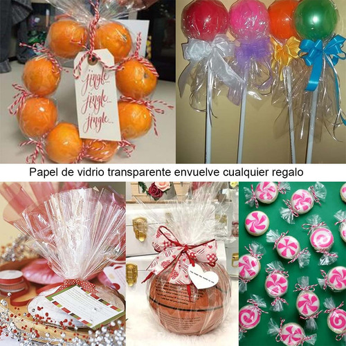Rollo De Envoltura De Celofán Transparente,flor, Comida, 30m