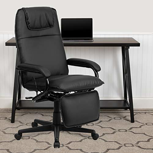 Silla Ejecutiva Reclinable Robert - Cuero Negro.