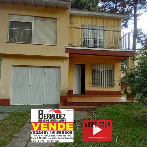 Casa Venta 4 Ambientes Mar Del Tuyu Calle 95 Entre 2 Y 3 Sola En Lote