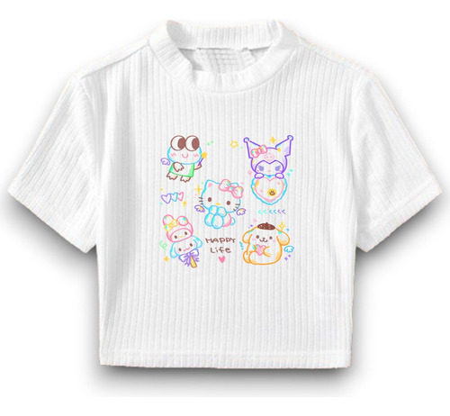 Remera Kuromi Melody Hello Kitty Kimi Cinnamoroll Keroppi