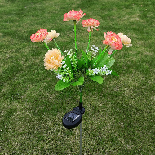 Lámpara De Jardín Led Snow Lotuss, Lámpara De Jardín Exterio