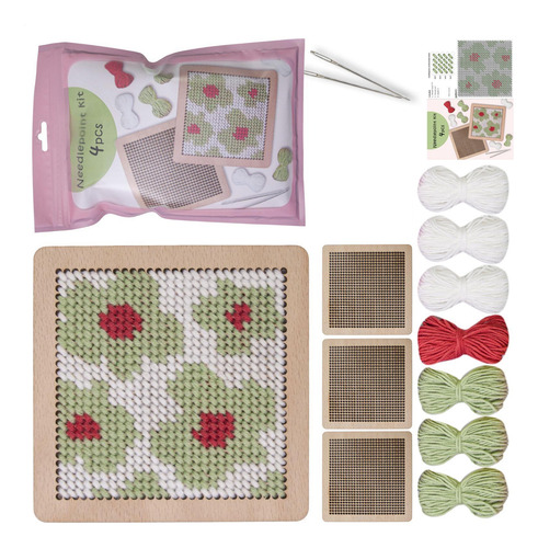Kit De Posavasos Con Aguja Perforadora Para Bordar Kit De Po