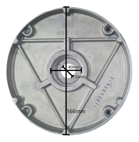 Tapa Frente Motor Weg N56-d, 1.0hp 1.5hp, 2.0hp, 3hp