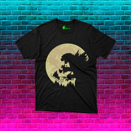 Playera Navidad Con Godzilla Ataque Navideño