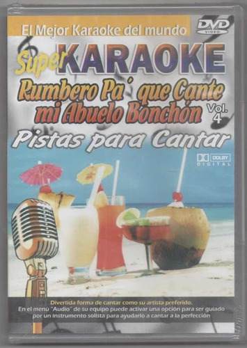 Super Karaoke Rumbero Abuelo Bonchon. Dvd Nuevo Qqa.