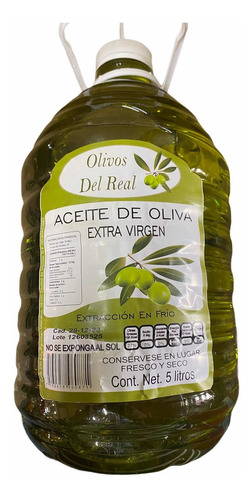 Imagen 2 de 5 de Aceite De Olivo Extra Virgen Galon 5 L El Real