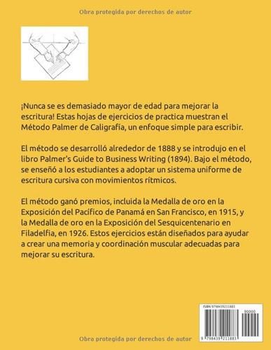 Libro: Metodo Palmer Ejercicios De Caligrafia: Metodo Pal...