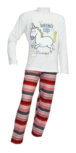 Pijama De Invierno Para Chicas - Nenas Unicornio 713 Local