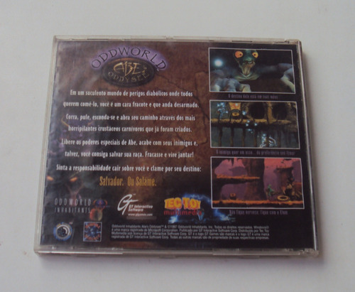Oddworld - Obe Oddysee Original Tectoy Para Pc - Funcionando (Usado)