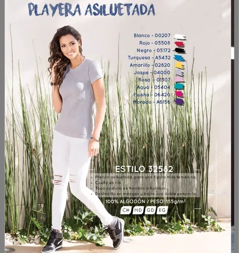 Kit 10 Playeras Cuello Redondo Optima Dama