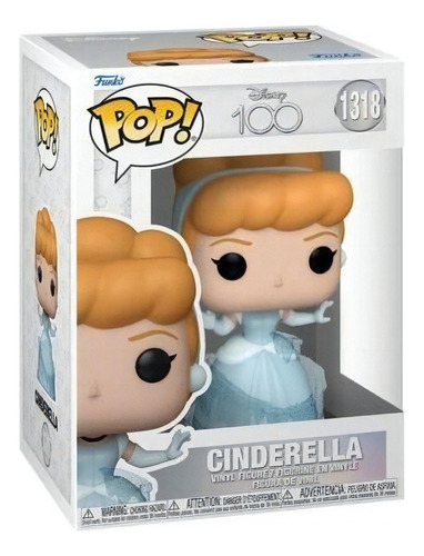 Boneco de ação Funko Pop do 100º aniversário da Disney, Cinderela 1318