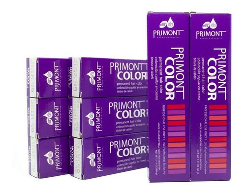 Primont Color X 8 Tinturas 60gr + Oxidante 900ml Coloración