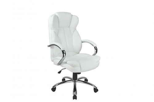 Silla Ejecutiva Para Escritorio Piel Blanca Dw1 Msi