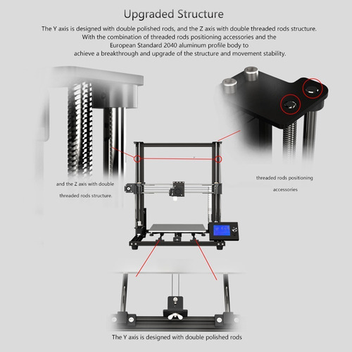 Impresora 3d Anet A8 Plus Alta Precisión Mejorada Para Diy