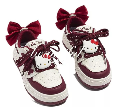 Zapatos Sanrio White Hello Kitty Para Mujer Hello Kitty